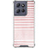 Pink and White Stripes Moto G Play 5G (2025) Clear Case